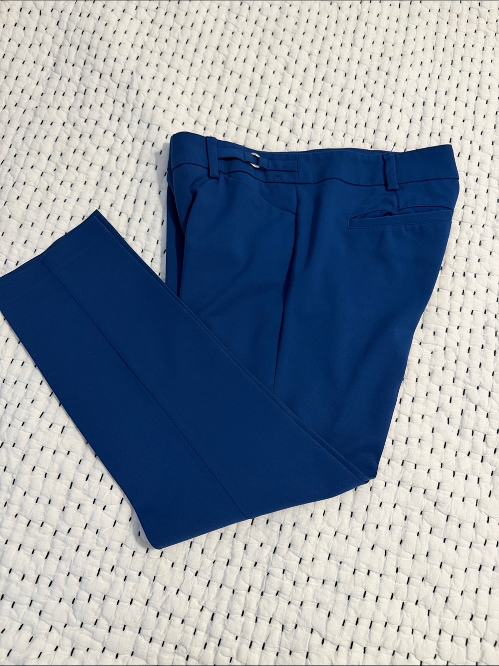 Women's Slim Dress Pants in Deep Blue
